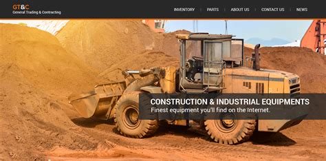Heavy Equipment Website Template
